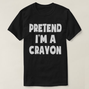 Ik ben een Crayon Funny Easy Halloween Costume T-shirt