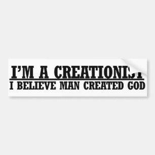 Ik ben een creationistische, grappige atheïstische bumpersticker