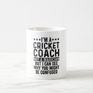 Ik ben een cricket Coach, geen tovenaarsmuziek. Koffiemok