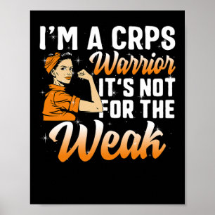 Ik ben een CRPS Warrior Complex Regionaal Pijnsynd Poster