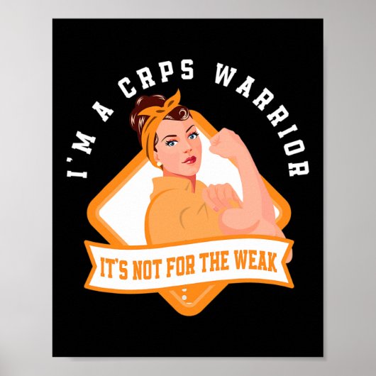 Ik ben een CRPS Warrior Fighter RSD CRPS Awareness Poster (Voorkant)