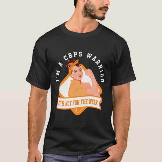 Ik ben een CRPS Warrior Fighter RSD CRPS Awareness T-shirt (Voorkant)