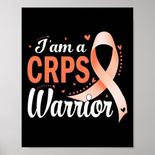 Ik ben een CRPS Warrior RSD Awareness Oranje lint Poster