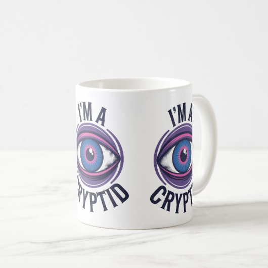Ik ben een Cryptid Coffee Drink Mok (Voorkant rechts)