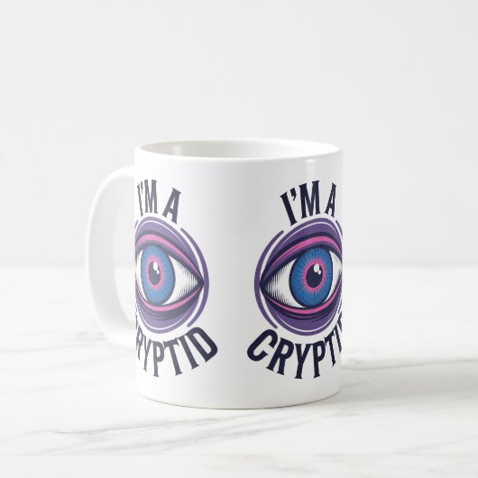 Ik ben een Cryptid Coffee Drink Mok (Voorkant links)