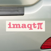 Ik ben een Cutie Pie Bumpersticker (Op auto)