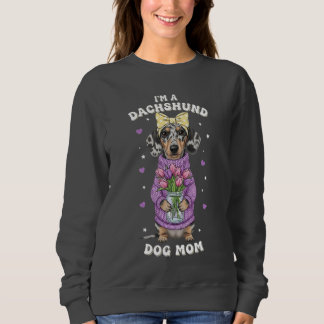 Ik ben een Dachshund-hond Moeder - Paarse trui