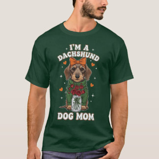 Ik ben een Dachshund-hond-moeder T-shirt