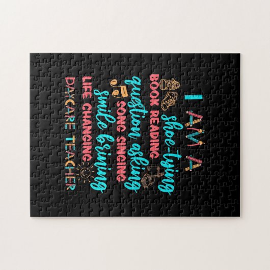 Ik ben een dagleraar legpuzzel (Horizontaal)