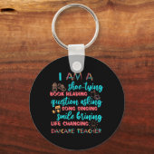 Ik ben een dagleraar sleutelhanger (Voorkant)