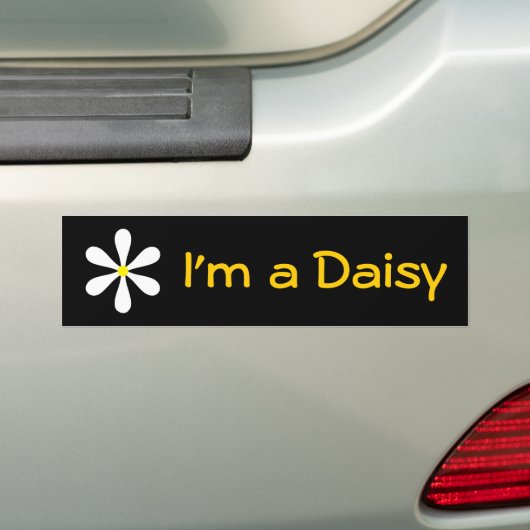 Ik ben een Daisy Bumpersticker (Op auto)
