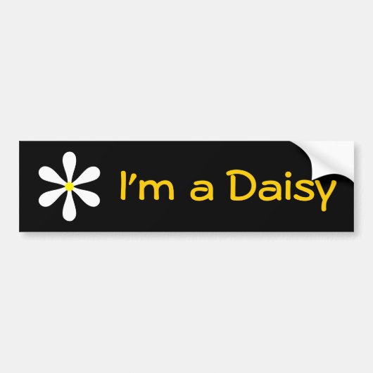 Ik ben een Daisy Bumpersticker (Voorkant)