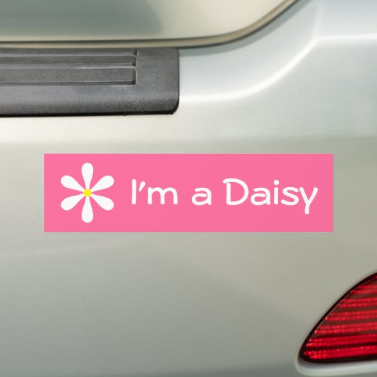 Ik ben een Daisy Bumpersticker (Op auto)