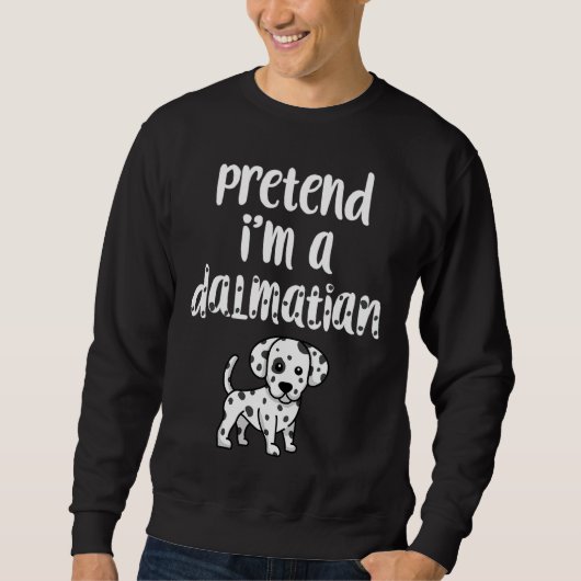 Ik ben een Dalmatiaan Funny Halloween Costume Do Trui (Voorkant)