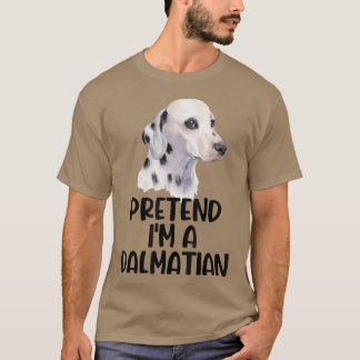 Ik ben een Dalmatiaans kostuum Funny Halloween Pa T-shirt