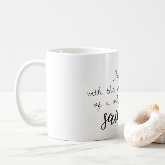 Ik ben een dame koffiemok (Met donut)
