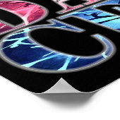 Ik ben een DANCER (portfolio-poster) Poster (Hoek)