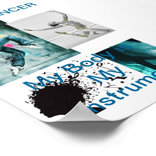 Ik ben een DANCER Poster (Hoek)