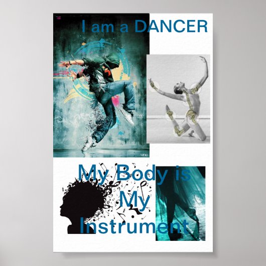 Ik ben een DANCER Poster (Voorkant)