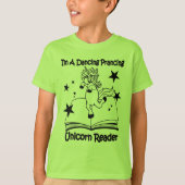 Ik ben een dansende Unicorn Reader T-Shirt - BL (Voorkant)