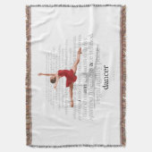 Ik ben een danser deken (Voorkant Verticaal)