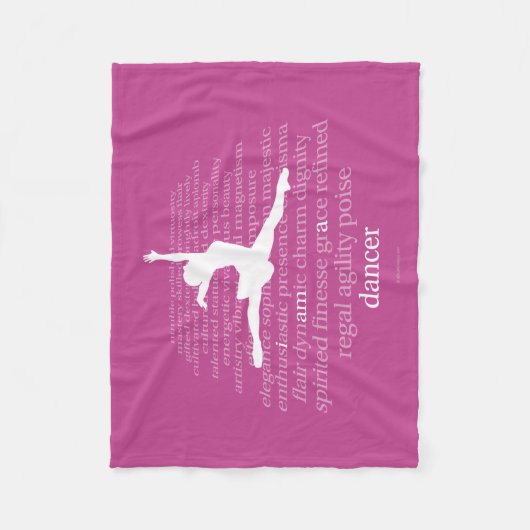 Ik ben een danser fleece deken (Voorkant)