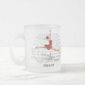 Ik ben een danser matglas koffiemok (Links)