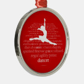 Ik ben een danser metalen ornament (Rechts)
