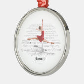 Ik ben een danser metalen ornament (Links)
