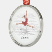 Ik ben een danser metalen ornament (Links)