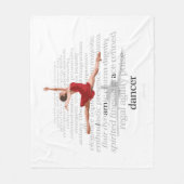 Ik ben een danseres fleece Blanket (Voorkant)