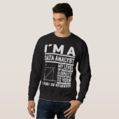 Ik ben een data-analist. Mijn Sarcasmniveau is dir Trui (Voorkant volledig)