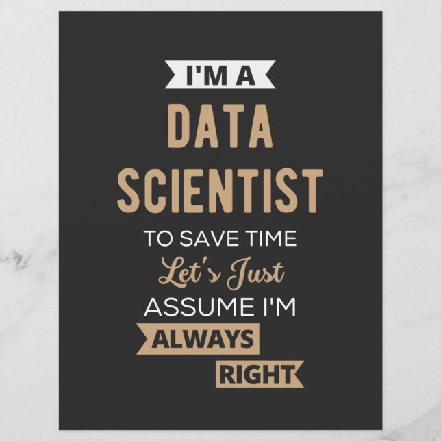 Ik ben een Data Scientist, om tijd te besparen.. (Voorkant)