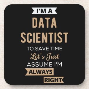 Ik ben een Data Scientist, om tijd te besparen.. Bier Onderzetter