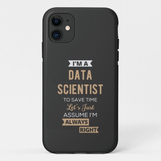 Ik ben een Data Scientist, om tijd te besparen.. Case-Mate iPhone Case (Achterkant)