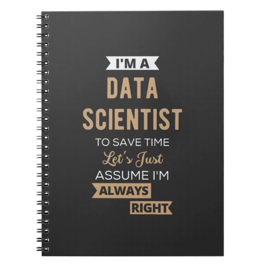 Ik ben een Data Scientist, om tijd te besparen.. Notitieboek (Voorkant)