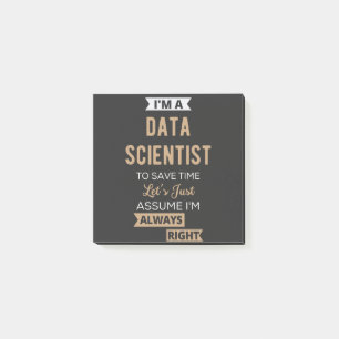 Ik ben een Data Scientist, om tijd te besparen.. Post-it® Notes