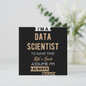 Ik ben een Data Scientist, om tijd te besparen.. Save The Date (Staand voorkant)