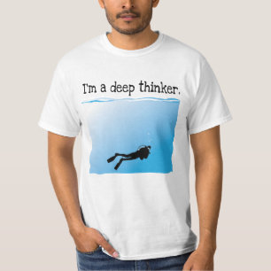 Ik ben een Deep Thinker SCUBA Diver T-shirt