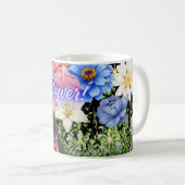 Ik ben een Delicate Bloem Koffiemok (Voorkant rechts)