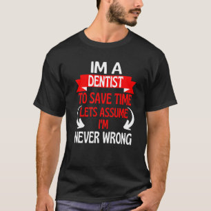 Ik ben een denker om tijd te besparen, laten we aa t-shirt