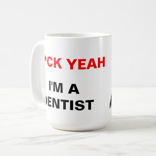 Ik ben een Dentist Koffiemok (Voorkant links)
