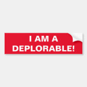 IK BEN EEN DEPLORAAT BUMPERSTICKER (Voorkant)