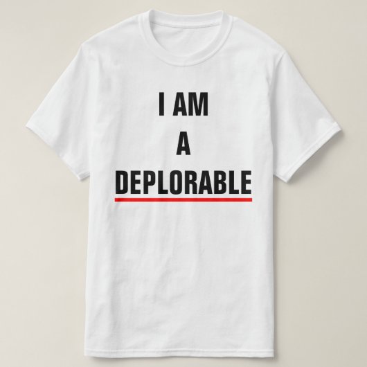 IK BEN EEN DEPLORAAT T-SHIRT (Design voorkant)