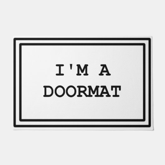 Ik ben een DEURMAT Welcome Mat (Voorkant)