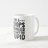IK BEN EEN Devops-ingenieur, maar ik kan stomheid Koffiemok (Voorkant rechts)
