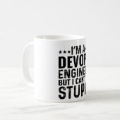 IK BEN EEN Devops-ingenieur, maar ik kan stomheid Koffiemok (Voorkant links)