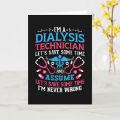 Ik ben een dialysetechnicus Nephrology Dialysis Te Kaart (Gele Bloem)