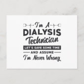Ik ben een dialysis technicus Nephrology Gift Briefkaart (Voorkant)