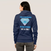 Ik ben een diamant, ruw en eenzaam hoodie (Achterkant volledig)